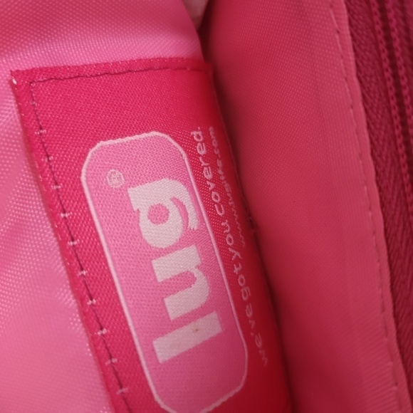 lug Hot Pink Quilted Moped Messenger Crossbody Bag - Picture 8 of 9